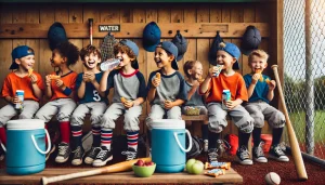 baseball dugout///players