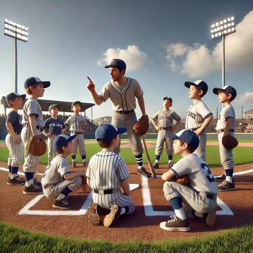 Little League Coaching: 7 Steps to Helping Young Athletes Thrive On and Off the Field 9 Dali Animation: Coach giving instructions to his team