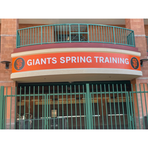 Entrance to Scottsdale Stadium, home of the SF Giants