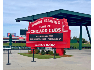 Sloan Park
Chicago Cubs marque
Mesa, AZ