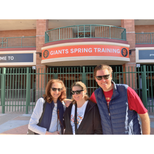 Fans outside Scottsdale Stadium, Spring Training, 2025