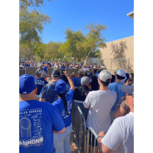 LA Dodgers fans at Camelback Ranch. Glendale, AZ
