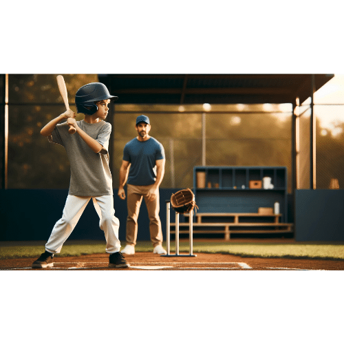 Dali E animation: Little leaguer batting practice